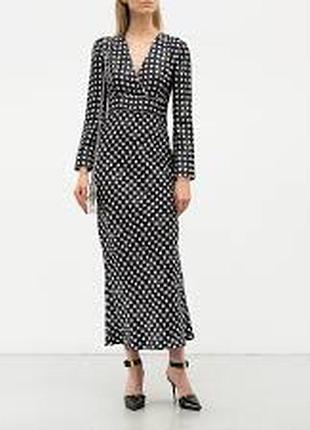 Шикарное шелковое макси платье сукня max mara