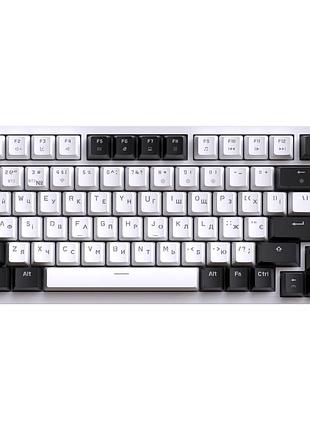 Клавіатура gamepro asgard valhalla bluetooth/2.4 ггц usb type-c white
