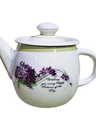 Чайник эмалированный 1,0л/2 виола (i2707/2) тм idilia