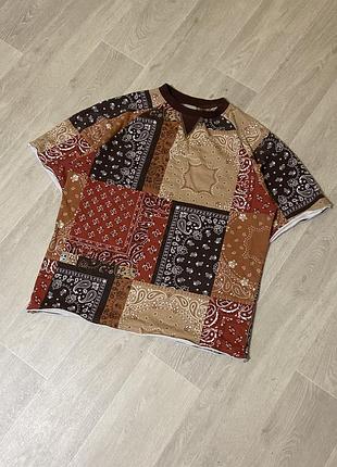 Karl kani t shirt overprint bandana mexican logo vintage футболка бандана карл кани