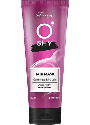 Маска для волосся 200мл intense ceramides keratin тм oshy