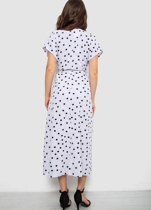 Летнее платье софт на запах в горох белое xxl-xxxl 4