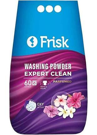 Пральний порошок 5кг кисневий універсальний expert clean парфумований тм frisk