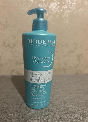 Заспокоюючий гель після засмаги зі зволожуючим ефектом bioderma photoderm after sun 500 ml