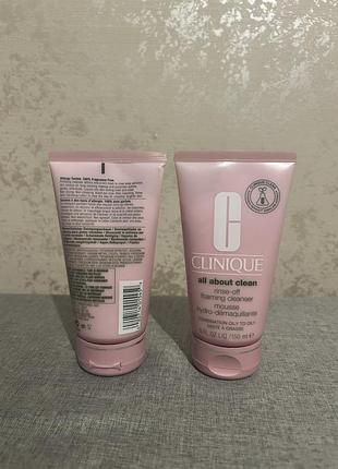 Мус очищувальний  clinique rinse-off foaming cleanser 150 ml