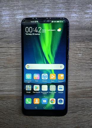 Б/у смартфон huawei honor 8x jsn-l21 4/64gb, 6.5", 2 sim, nfc, 4g lte, рабочее состояние