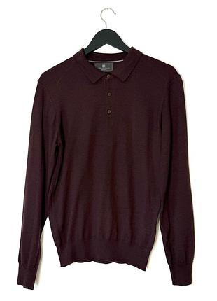 Базовий джемпер з коміром marks&spencer merino wool