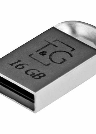 Флешка usb 16gb металл компактная для хранения данных t&g metal 107 стальной