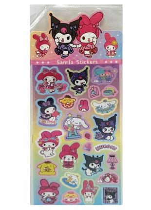 Наклейки декоративные "sanrio stickers" sz240906-4 с блестками