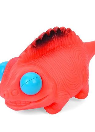 Дитяча антистресова іграшка "динозаврик-оченята" tem2657(coral)