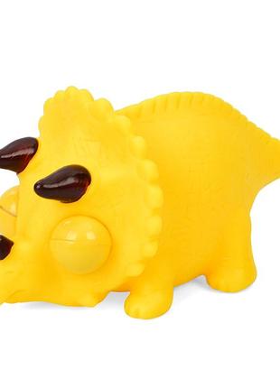 Дитяча антистресова іграшка "динозаврик-оченята" tem2657(yellow)