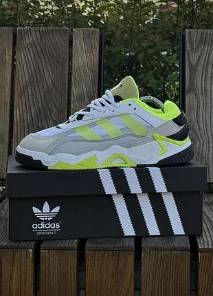 Кроссовки adidas niteball ll адидас найтбол серые из кожи и замши мужскиена каждый день