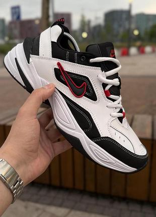 Кросівки nike m2k tekno найк м2к текно чорнобілі для чоловіків на кожен день