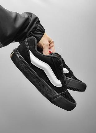 Кеды vans knu skool ванс кну скул черные замшевые для мужчин и женщин на каждый день