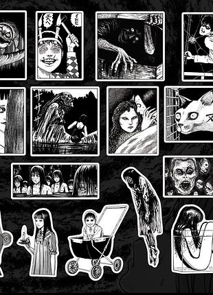 Стикерпак дзюндзи ито (томиэ, соичи) из аниме коллекция дзюндзи ито: ужасы