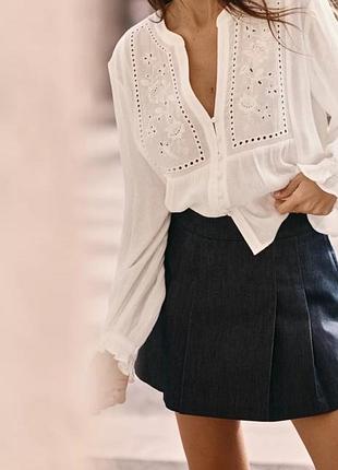 Джинсові спідниця шорти zara