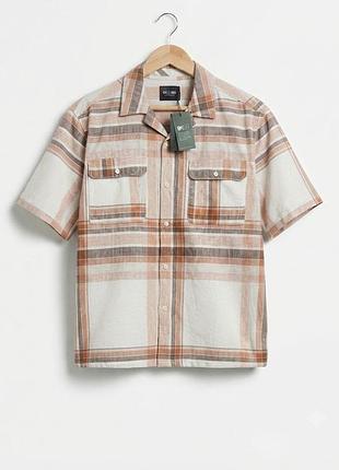 Хлопковая мужская рубашка в клетку от only &amp; sons. данные м р-р бренд оригинал