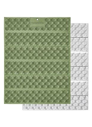 Сидушка туристическая складная xpe naturehike cnk2650ws011, 18 мм, зеленая, для походов и кемпинга