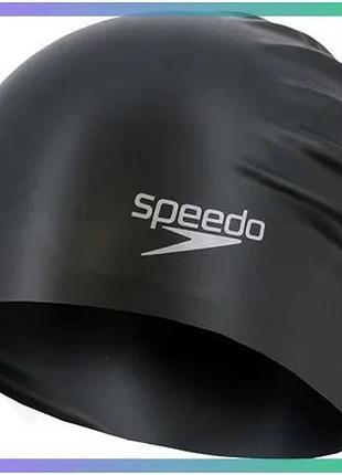 Шапка для плавания speedo long hair cap au черная для длинных волос 100% силикон унитекс sku_8-061680001