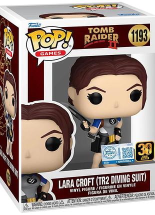 Фігурка funko pop фанко поп tomb raider lara croft (tr2 diving suit) (special edition) #1193