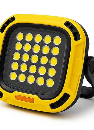 Прожектор для кемпінгу з білим, жовтим та червоним світлом та power bank yellow gh-53