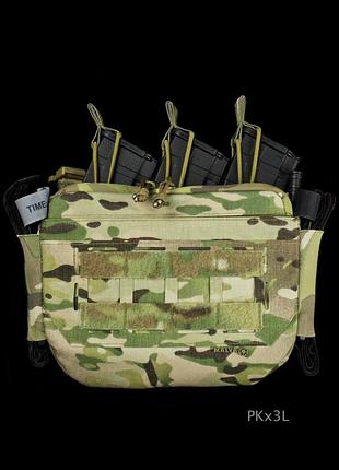 Панель для плитника вставка на 3 магазина (комплект 1) molle-velcro multicam original (мультикам оригинал)