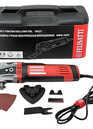 Многофункциональный инструмент felisatti мфи-400э f68227, реноватор 400 вт, 6 скоростей, кейс