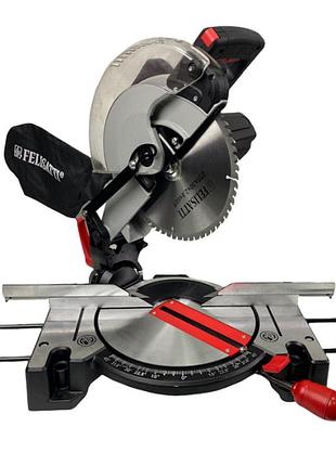 Торцовочная пила felisatti пт-255/1800л f44157, 1800 вт, диск 255 мм, лазер