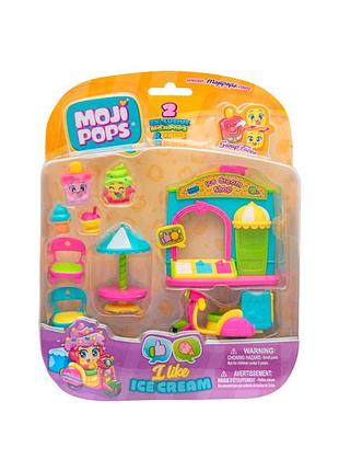 Игровой набор джелатерия moji pops 2 фигурки, аксессуары, pmpsb216in20