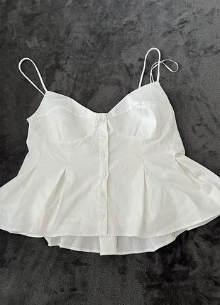 Білий топ zara