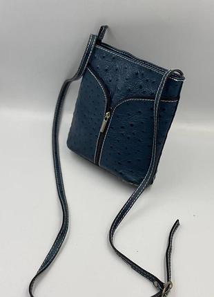 Borse in pelle ostrich texture crossbody bag