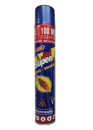Дихлофос дихло-shock від усіх комах 400мл синій тм jet super