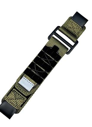 Ремінець для годинника nylon pro for garmin army green 22 мм