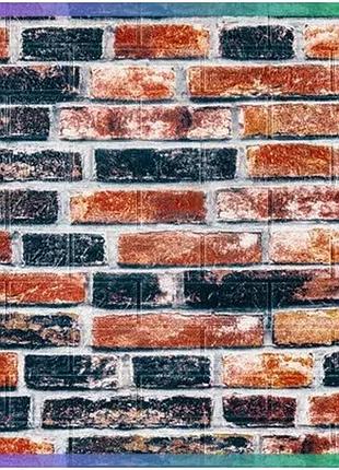 Самоклеюча 3d панель 700х770мм катеринославська цегла для декорування стін вологозахищена панель sku_sw-00001165
