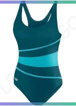 Купальник закритий aqua speed stella lady 62611 зелений для жінок для плавання 40 розмір sku_299-08