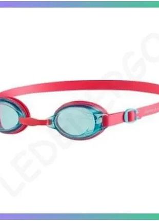 Окуляры для плавания speedo jet v2 gog ju розовые и зеленые для детей 6-14 лет с защитой от ультрафиол sku_8-09298c103-4