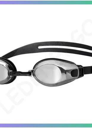 Окуляри для плавання arena zoom x-fit mirror сірі чорні унісекс для фітнесу та рекреаційного плавання sku_009439-110