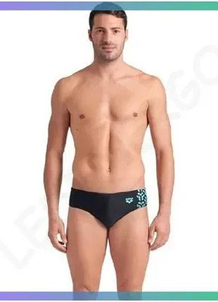 Плавки arena kikko v swim briefs черные и бирюзовые для мужчин 80% полиамид 20% эластан для плавания sku_006750-508