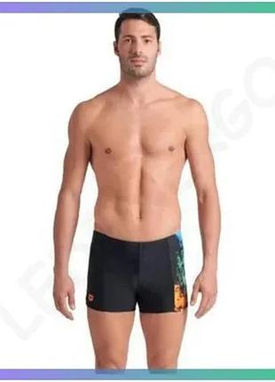 Плавки arena vibrant swim short чорні для чоловіків для плавання з поліаміду та еластану sku_008938-550