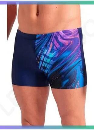 Плавки arena flow swim short синий для мужчин 80% полиамид 20% эластан для плавания sku_008937-750