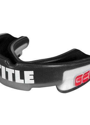 Капа title boxing gel triple-shox 2.0 black/grey взрослая (вик 11+) grey/black
