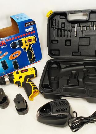 Портативний акумуляторний шуруповерт boxer bx-138 1350 об/хв