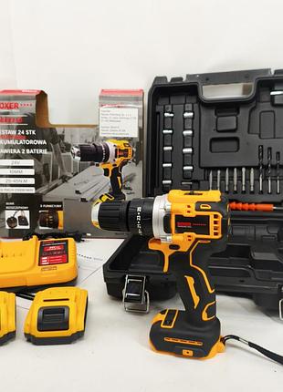 Портативный аккумуляторный шуруповерт boxer bx-3310 24в