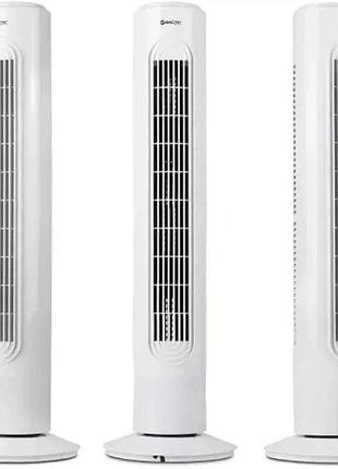 Підлоговий колонний вентилятор domotec ms -1627 7624 компактний тихий побутовий вентилятор для дому офісу