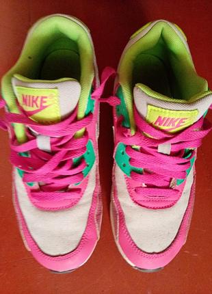 Кроссовки  nike air цвет неон и пинк