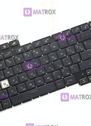 Клавіатура для ноутбука asus rog stirx g17 g713, g713qr, g713rx, g713rs, series, підсвічування rgb