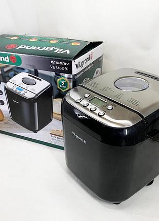 Хлібопічка vilgrand vbm6091. колір: чорний