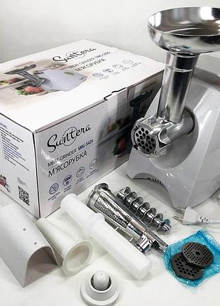 Мясорубка suntera smg-5425w, мясорубка-сочный, электрическая мясорубка с насадками для дома