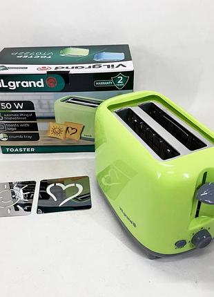 Тостер vilgrand vt0722p green