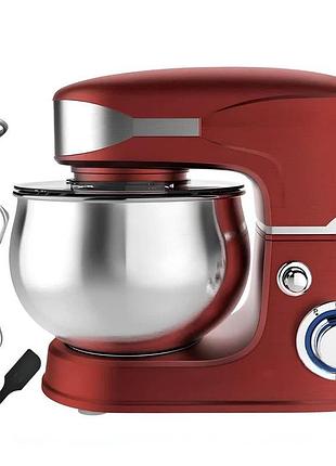 Миксер для 2600вт crownberg cb-3408 планетарный тестомес с чашей 5л на 6 скоростей с импульсным режимом